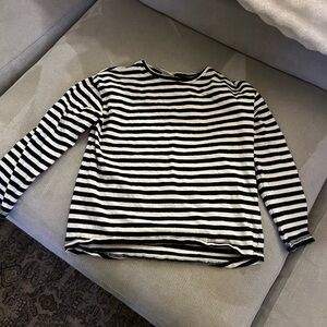 Zara Monochrome Striped Top
